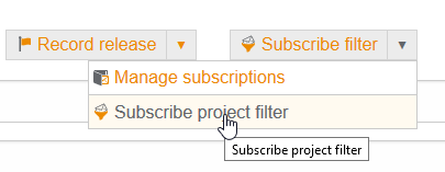 ProjectFilter Self Subscribe